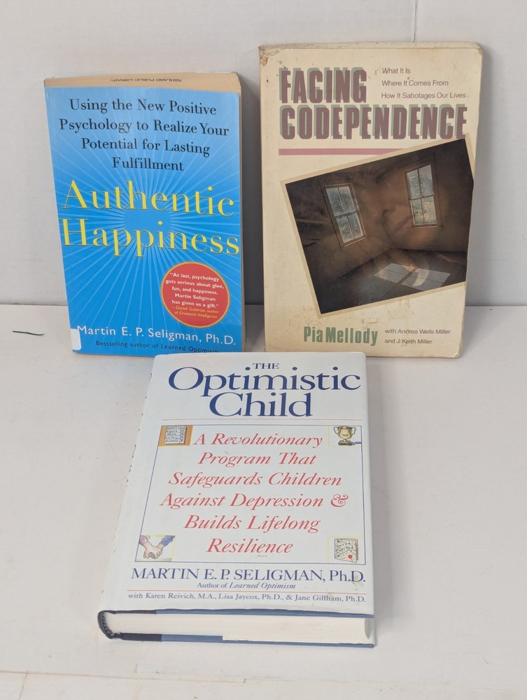 Lot Of 3 Non-fiction Self-help Positive Codependence Happiness Depression Books