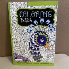 Bendon Adult Coloring Book Coloring Birds 14 Tear and Share Pages NEW
