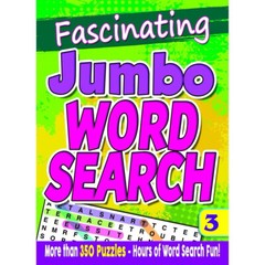 396 pages of Jumbo Word Searches for all Ages