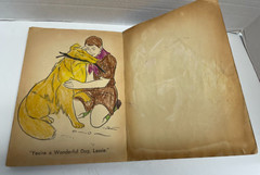 Vintage LASSIE 128-Page Coloring Book 9 Pages Colored Whitman #1134 1965