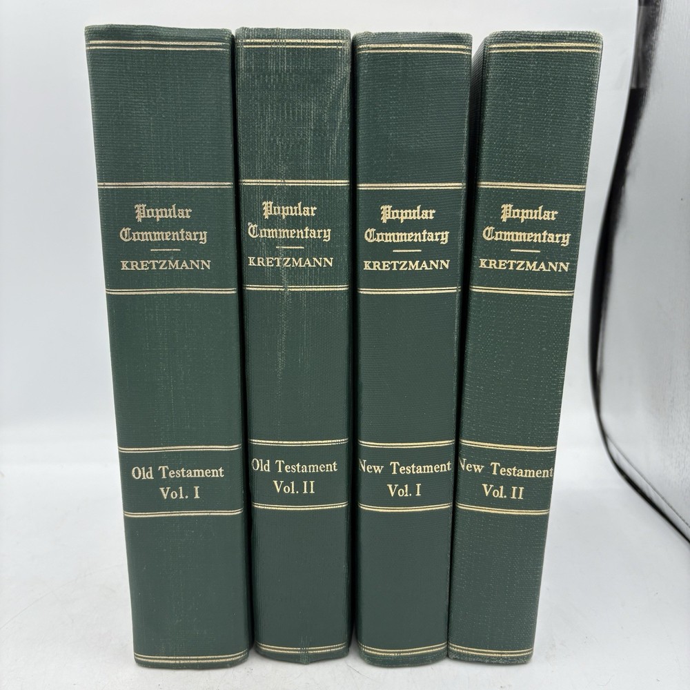 Popular Commentary of the Bible Kretzmann 1920s Hardcover 4 Volume Set OT NT