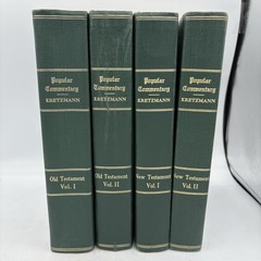 Popular Commentary of the Bible Kretzmann 1920s Hardcover 4 Volume Set OT NT