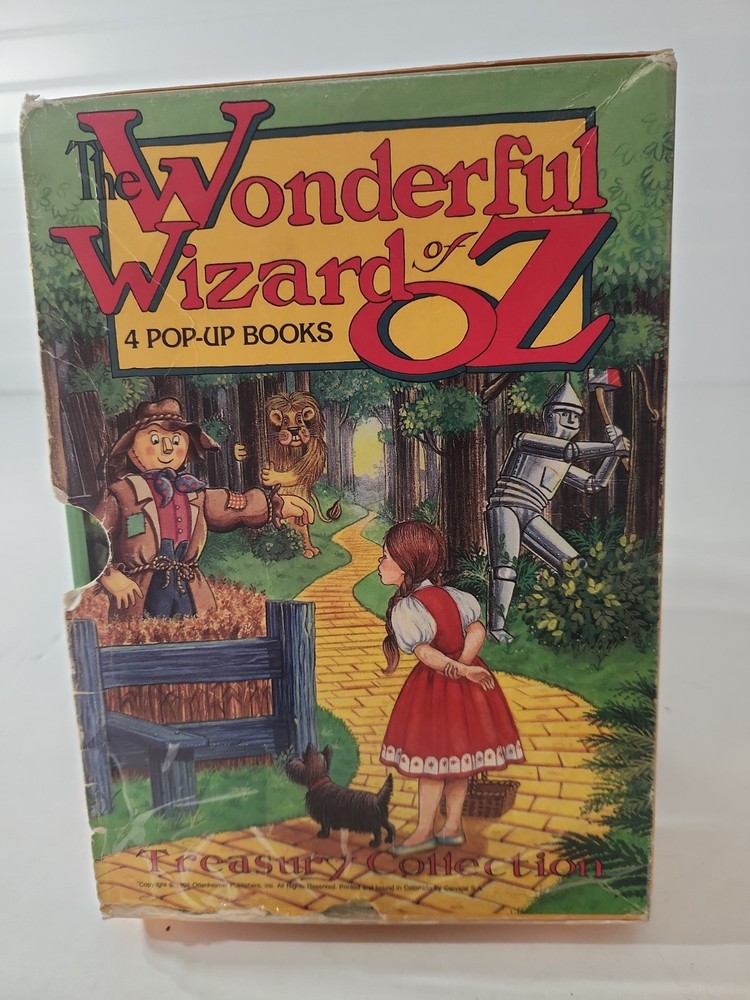 The Wonderful Wizard Of Oz Set 4 Pop Up Books Treasury Collection 1991 Box Set