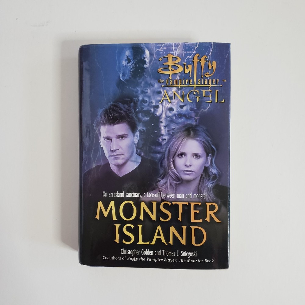 Buffy The Vampire Slayer & Angel Hardcover Book Novel „Monster Island” 2003 NWOT