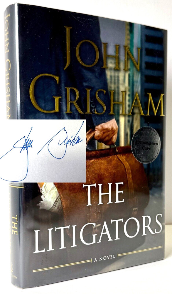 The Litigators SIGNED by John Grisham, 2011 HCDJ 1st ed 1st print Mylar, Fine