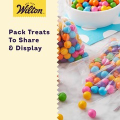 Wilton Clear Treat Party Bags, 4 x 9.5 in., 50 Pack 50 Pack,