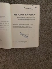 UFO Enigma-the Definitive Explanation of the UFO Phenomenon by Donald H. Menzel