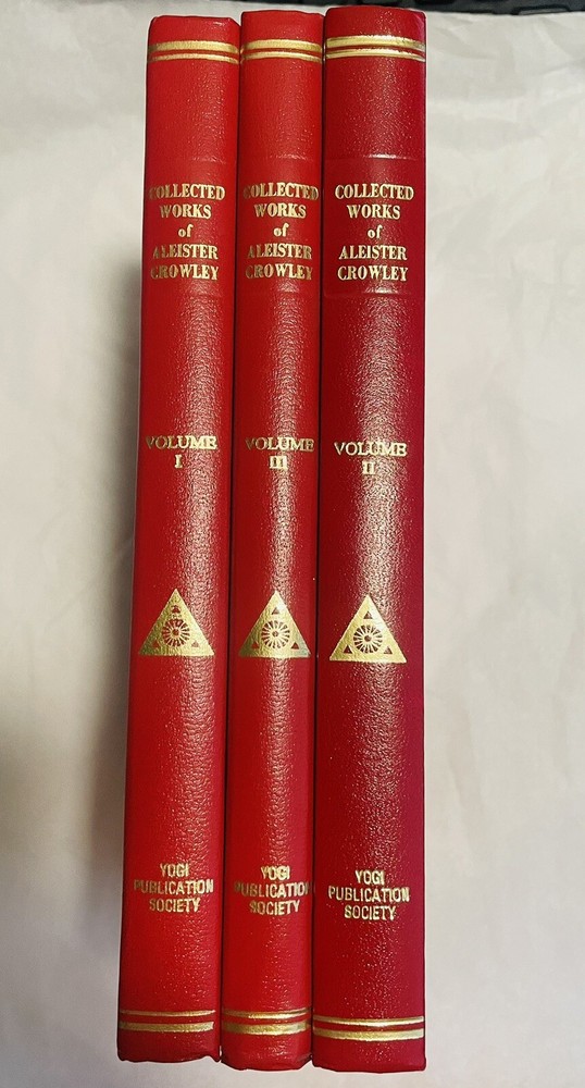 Collected Works of Aleister Crowley Hardcover, 3 Volume Set (with portraits)