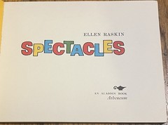 SPECTACLES : by Ellen Raskin : glasses : vintage