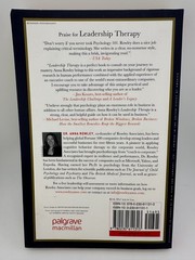Leadership Therapy Anna Rowley Paperback Business Psychology Microsoft Managers