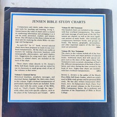 Jensen Bible Study Charts Complete Set Volume 1 2 3 Lot 228 Transparency Masters