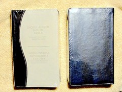 Russian/English Parallel BIble,Blue Grey ImitationLeather,Synodal/King James