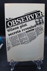 The Wilson Plot David Leigh 1988 British Politics First American Edition