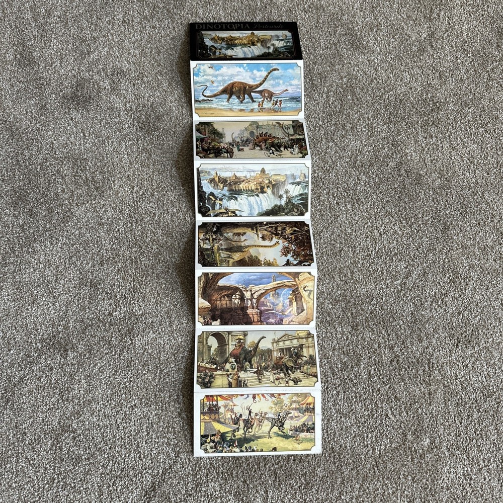 1993 Turner Publishing Inc. James Gurney’s DINOTOPIA POSTCARD BOOK „Rare”