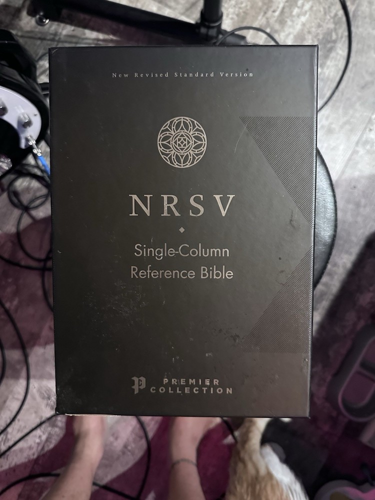 Zondervan NRSV Single-Column Ref Bible Premier Collection Black Goatskin (LN)