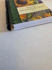 Randolph United Methodist Church Cookbook 2010 Spiral Bound Recipes Morris Press