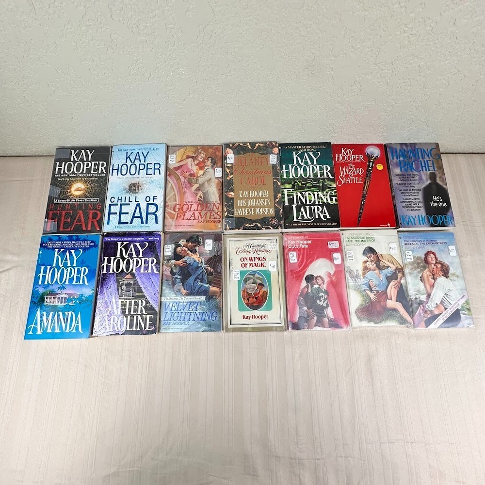 Lot of 14 Kay Hooper Romance Fiction Novels Paperback