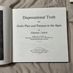 Dispensational Truth Clarence Larkin Enlarged Revised Edition Charts w/ DJ 1920