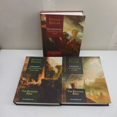 Dennis Prager The Rational Bible 3-Book Hardcover Set Genesis Exodus Deuteronomy