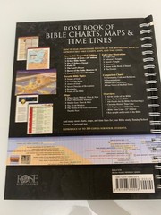 Rose Book Of Bible Chart Lot of 3 Books Maps & Time Lines, Volumes 2 & 3 VG+