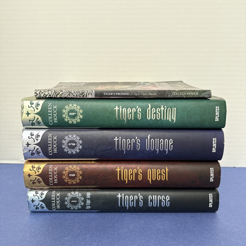 Lot of 5 ~ (4) HC & (1) PB Books ~Colleen Houck ~ TIGER’S CURSE Series