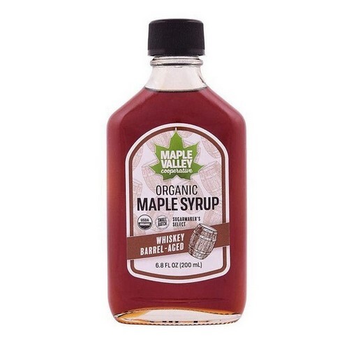 Organic Whiskey Barrel Aged Maple Syrup 6.8 Oz By The Humble Co