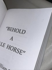 Behold a Pale Horse William Cooper 1991 500p Unrevised Protocols Zion Conspiracy