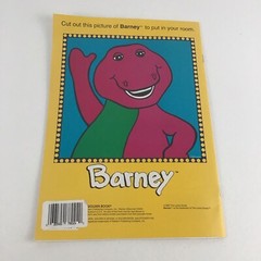 Barney & Friends Sticker Fun Book Lick Stick Coloring Vintage 1993 Lyons NEW
