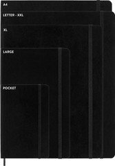 Classic Notebook, Soft Cover, Large (5″ x 8.25″) Squared/Grid, Black, 240 Pages