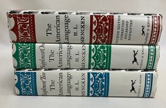 3 VOLUME SET The American Language by H. L. Mencken w/Supplements 1 & 2 HCs