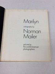 MARILYN MONROE A BIOGRAPHY HC Norman Mailer First Edition 1973
