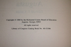 THE STORY OF AUGUSTA (Georgia) by Edward Cashin 1980 First Edition REDUCED
