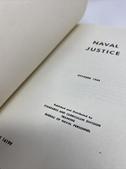 Naval Justice Book – October 1945 – NAVPERS 16199
