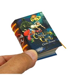 new A Christmas Carol Charles Dickens miniature book hardcover 440 pg easy read