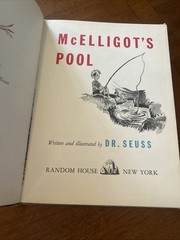McElligot’s Pool by Dr. Seuss -1947 Edition – Hardcover –