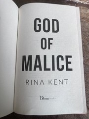 God of Malice Rina Kent 2024 Legacy of Gods Dark Romance Bloom Books