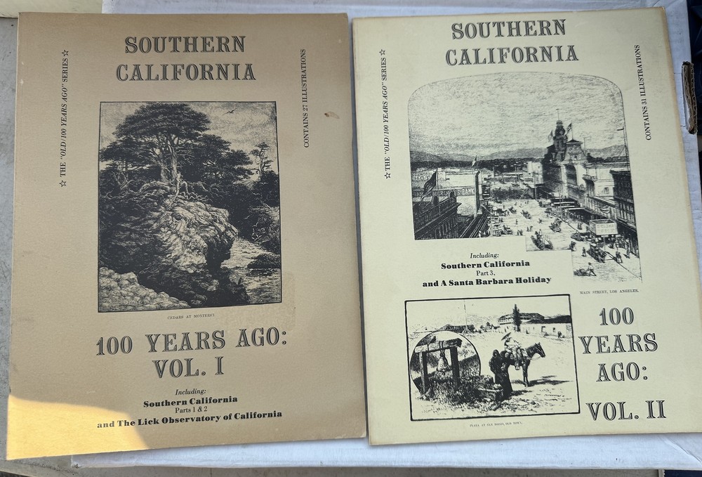 Lot of 2 Southern California 100 Years Ago: Vol. 1 & 2 Skip Whitson Sun Books PB