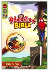 NKJV, Adventure Bible Soft leather-look Gray Full Color BRAND NEW in Shrink Wrap