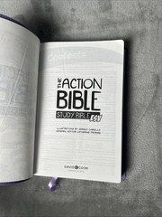 The Action Bible Study Bible ESV – Lavender Premium Edition – VG
