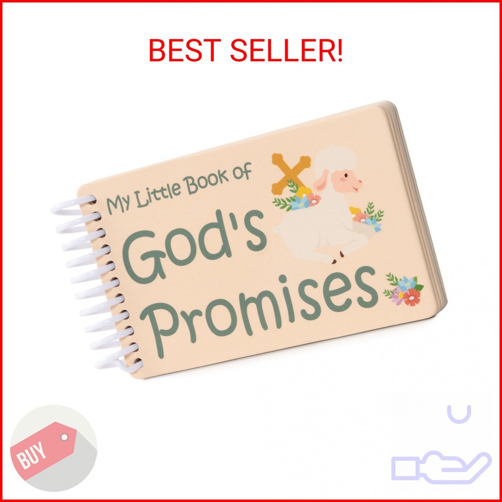 God’s Promises Book 5×3×0.5 in – Baptism Gifts Idea for Boys Girls Baby Kid Gods