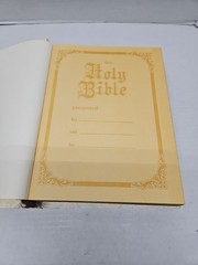 Vintage Holy Bible King James Version Our Family Bible” 1971 White & Gold 11.5