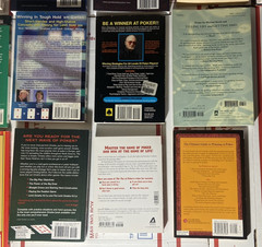Lot of 22 Poker Books W/ Brunson, Sklansky, Hellmuth, Miller -Clean Great Titles