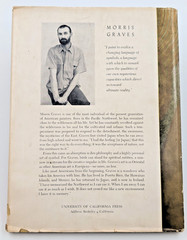 Morris Graves 1956 UC Press HC w/ Dust Jacket Art Book Vintage