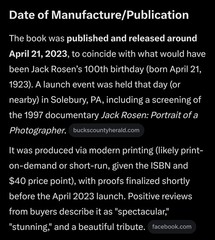 Jack Rosen Photographer Softcover Photography Book 80 Pages