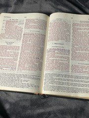 The Open Bible New American Standard Black Genuine Leather Nelson 956 1970s