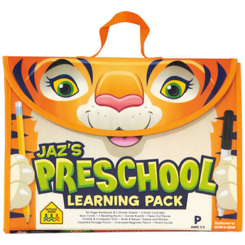 School Zone – Jazs Preschool Learning Pack – Ages 3-5, Workbook, – VERY GOOD