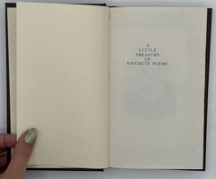 A Little Treasury of Favorite Poems by Varied Authors, HC Book 1978, B175