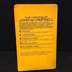The Best of John W. Campbell – 1976 Edited by Lester Del Rey Science Fiction