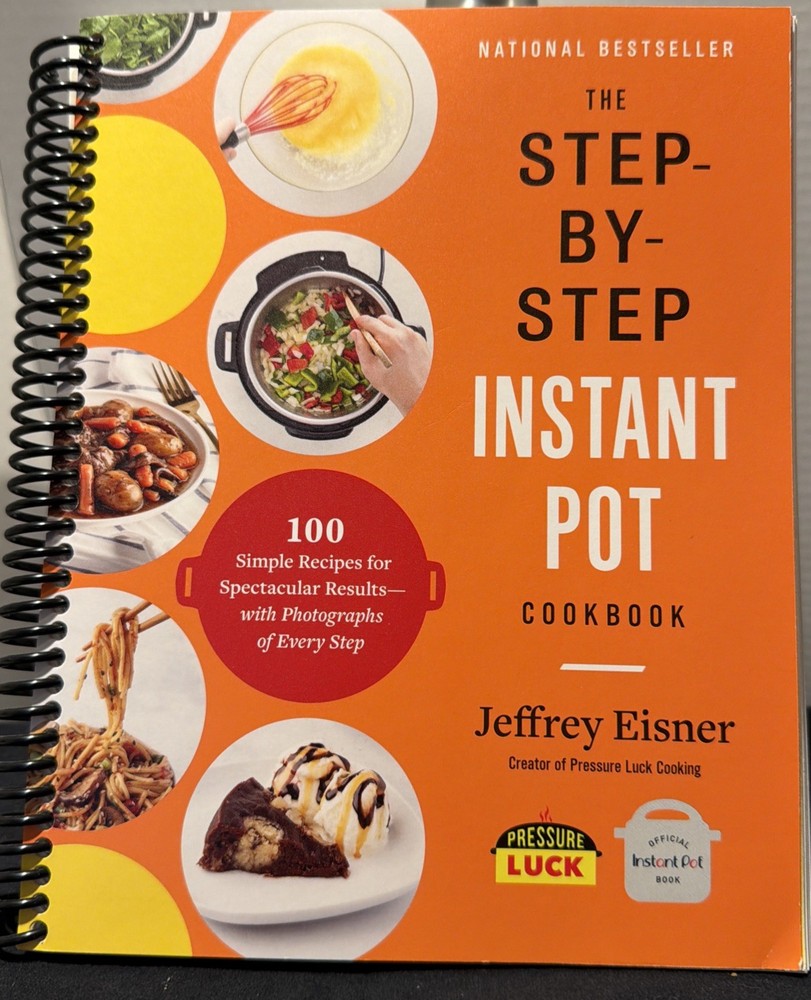1 Lot of 2 “Party in an Instant Pot” & “Step By Step by Instant Pot” Cookbooks