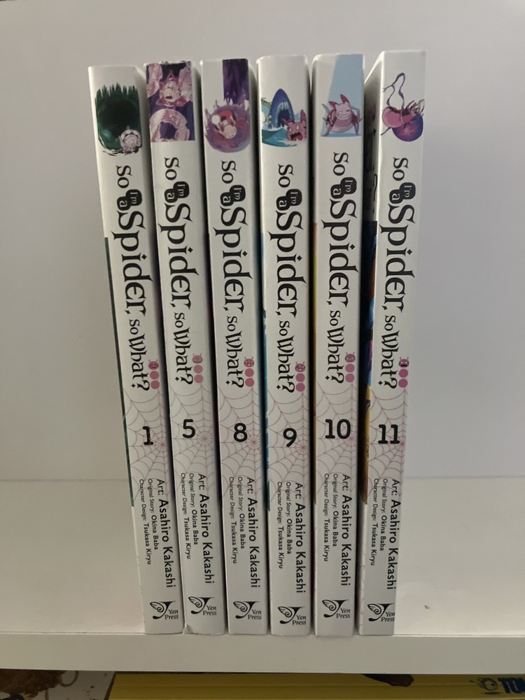 SO I’M A SPIDER, SO WHAT Vol. 1,5,8,9,10,11 (6 Manga Books) Paperback